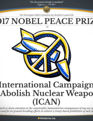 Nobel pace alla campagna contro le armi nucleari