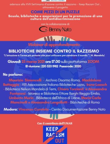 BIBLIOTECHE INSIEME CONTRO IL RAZZISMO